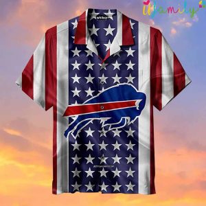 Buffalo Bills American Flags Hawaiian Shirt 1 1