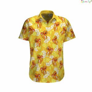 Charmander Beach Hawaiian Pokemon Shirt