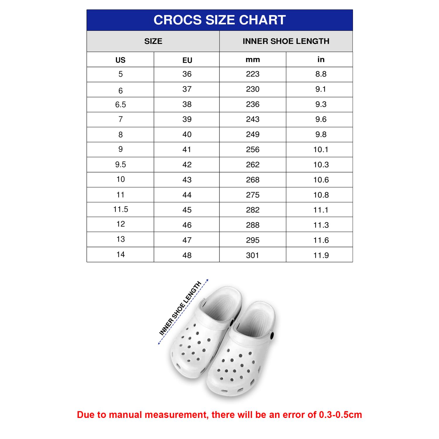 Crocs Size