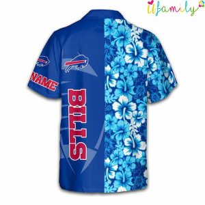Custom Flower Blue Buffalo Bills Hawaiian Shirt 3 1