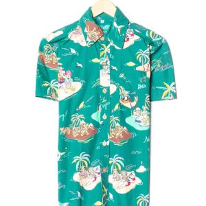 Daddy And The Muscle Academy Green Vintage Hawaiian Shirt