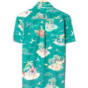Daddy And The Muscle Academy Green Vintage Hawaiian Shirt 2