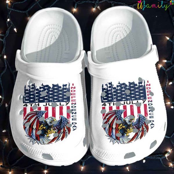 Eagle Usa 4Th July Independence Day Crocs