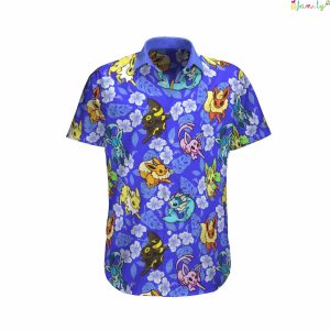 Eevee Beach Super Hot Hawaiian Pokemon Shirt 1