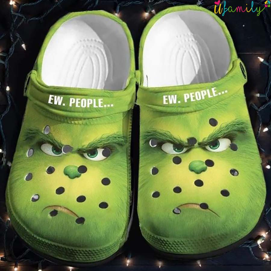 Ew People Grinch Christmas Crocs