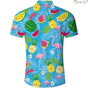 Flamingo Fruits Funny Hawaii Shirts 2