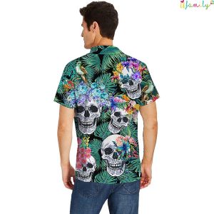Floral Skull Funny Hawaii Shirts 2