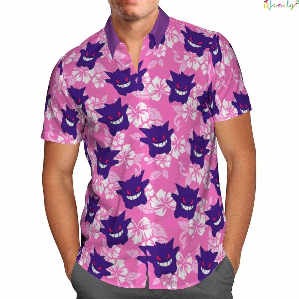Gengar Beach Best Seller Hawaiian Pokemon Shirt