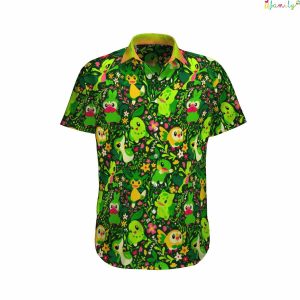 Grass Beach Hawaiian Pokemon Shirt 1 1