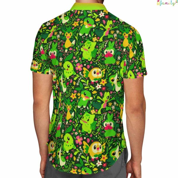 Grass Beach Hawaiian Pokemon Shirt
