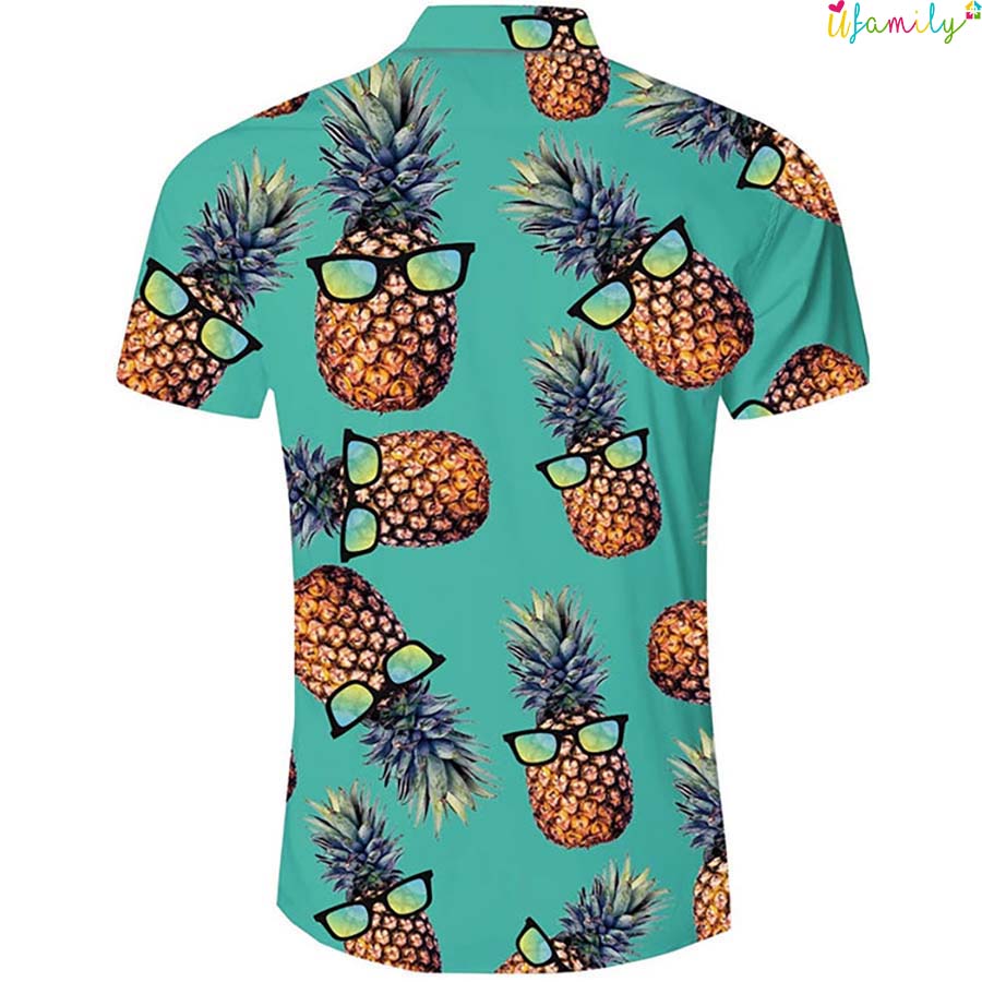 Green Sunglasses Pineapple Funny Hawaii Shirts