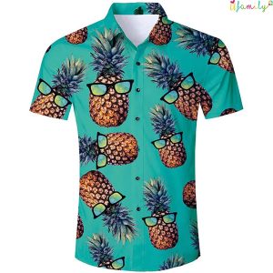 Green Sunglasses Pineapple Funny Hawaii Shirts
