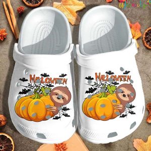 Sloth Pumpkin Crocs Halloween