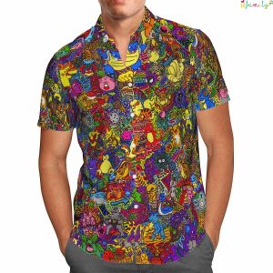 Happy Beach Hawaiian Pokemon Shirt 2