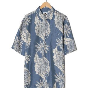 Hilo Hattie Blue Vintage Hawaiian Shirt 1