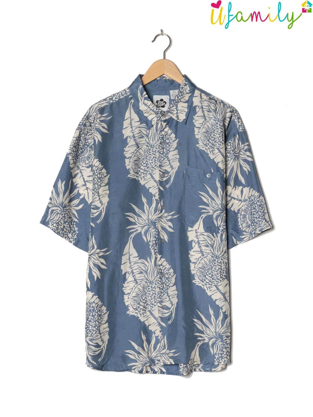 Hawaii Shirt Hilo Blue ~ Vintage Store