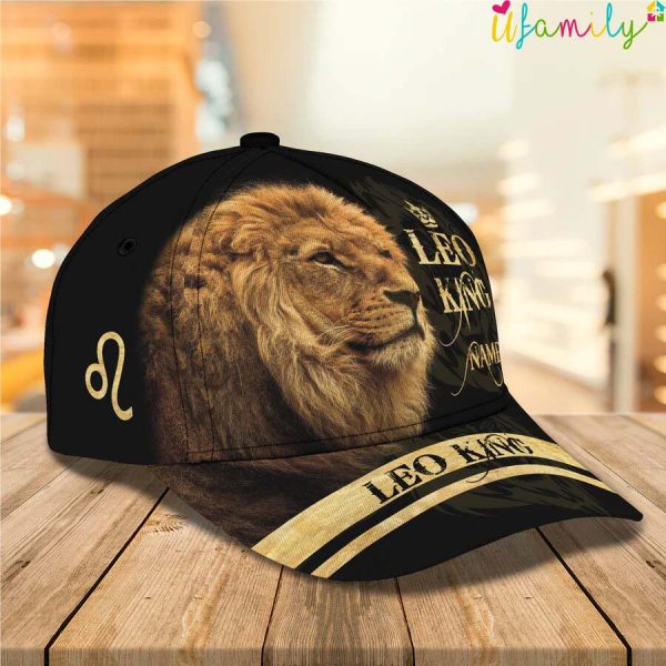Leo King Personalized Name Cap