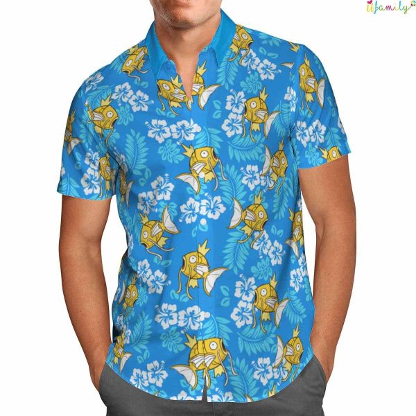 Magikarp Beach Hawaiian Pokemon Shirt
