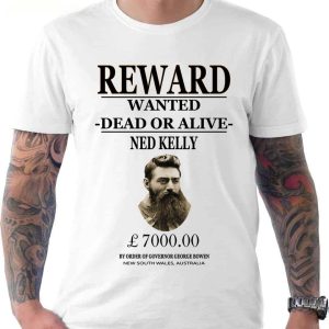 Ned Kelly Wanted Poster Australian Outlaw And Notorious Bushranger