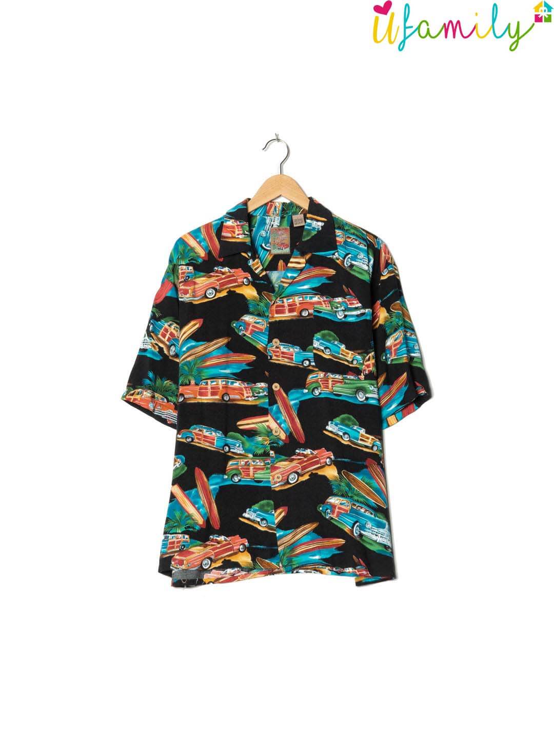 Next Original Black Vintage Hawaiian Shirt
