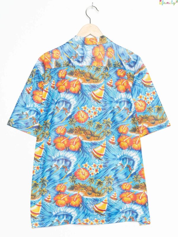 Ocean Current Mixed Colours Vintage Hawaiian Shirt