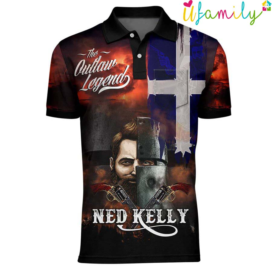 Ned Kelly OutLaw Legend Polo Shirt