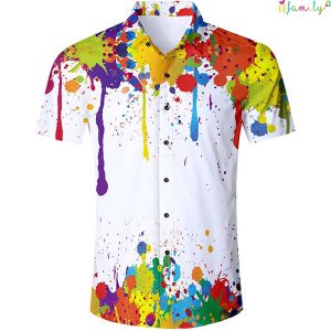 Paint Splatter Funny Hawaii Shirts1