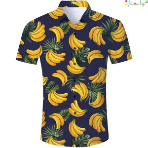 Palm Leaf Banana Funny Hawaii Shirts 1
