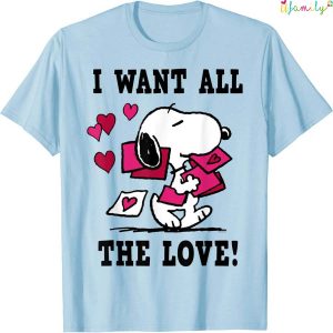 Peanuts Snoopy All the LoveValentines Day
