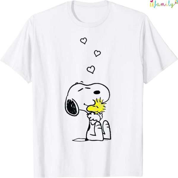 Peanuts Valentine Snoopy And Woodstock Hugs Love