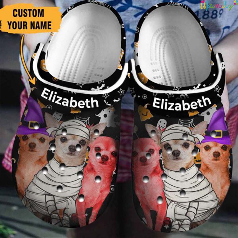Personalized Chihuahua Dogs Cosplay Crocs Halloween