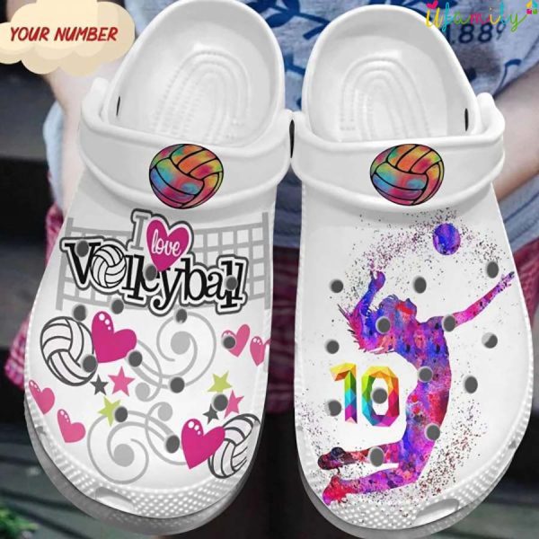 Personalized Volleyball Crocs