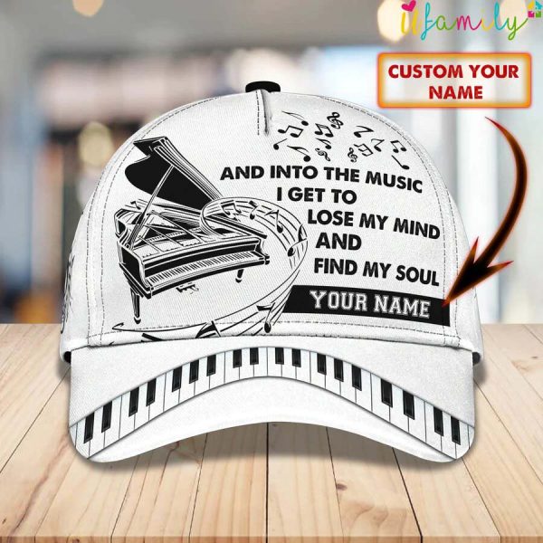 Piano Personalized Name Cap