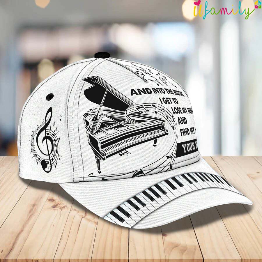 Piano Personalized Name Cap