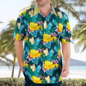 Pikachu Summer Day Beach Hawaiian Pokemon Shirt 2