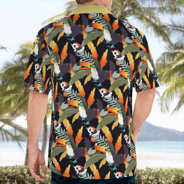 Pikipek Summer Day Beach Hawaiian Pokemon Shirt
