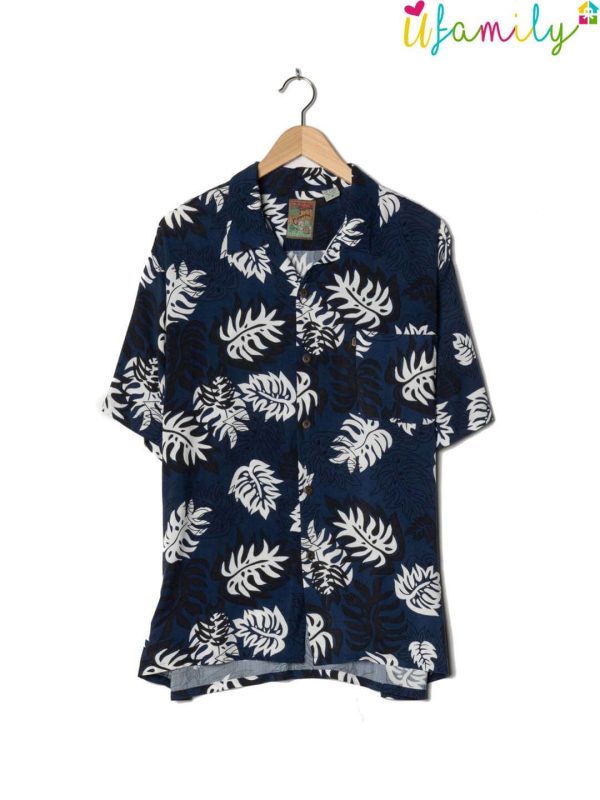 Pineapple Connection Blue Vintage Hawaiian Shirt