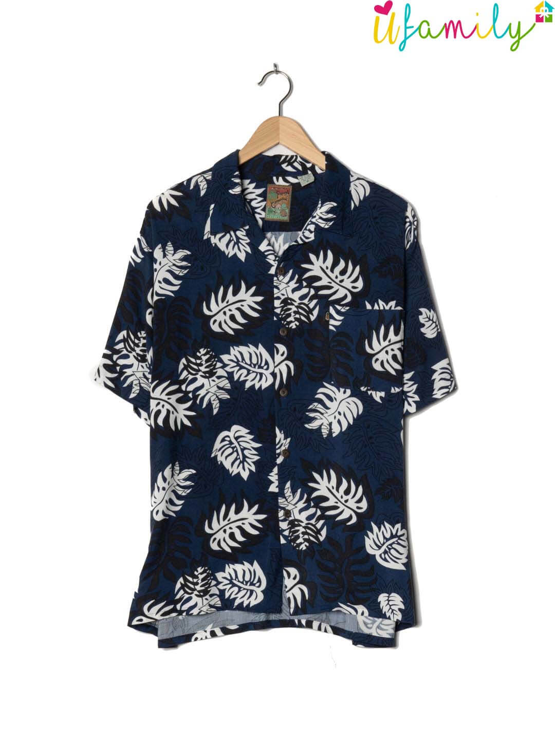 Pineapple Connection Blue Vintage Hawaiian Shirt