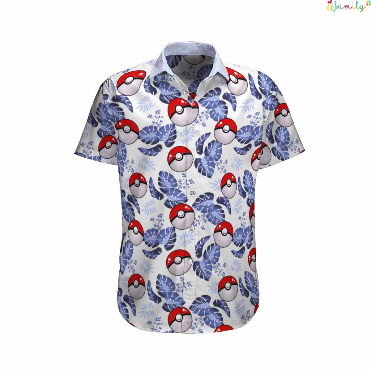 Pokemon Ball Beach Hawaiian Pokemon Shirt