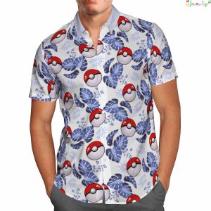 Pokemon Ball Beach Hawaiian Pokemon Shirt 2
