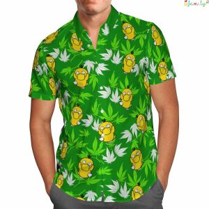 Psyduck Beach Hawaiian Pokemon Shirt 2