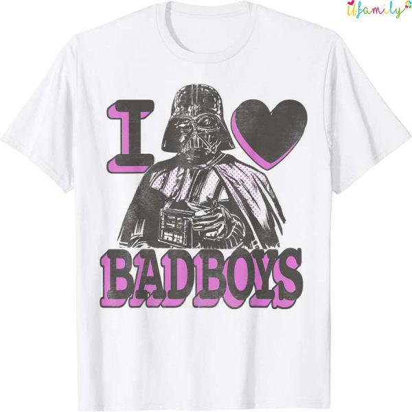 Star Wars Valentines Day Darth Vader I Heart Bad Boys