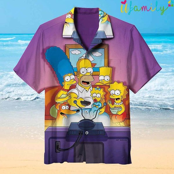 The Simpsons Cartoon Vintage Hawaiian Shirt