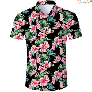Tropical Floral Funny Hawaii Shirts 1