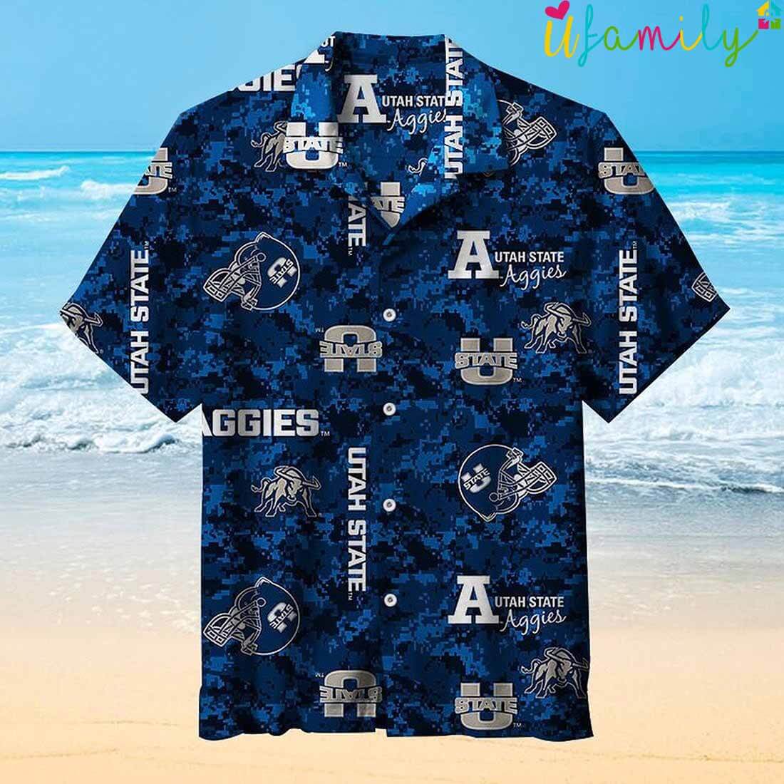Utah University Football Vintage Hawaiian Shirt