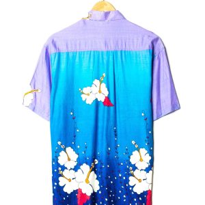 Vinokilo Blue Vintage Hawaiian Shirt 2