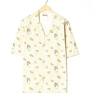 Walt Disney World Beige Vintage Hawaiian Shirt 1