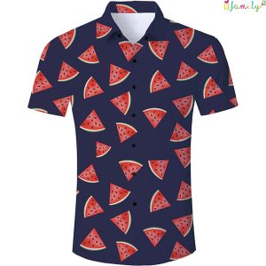 Watermelon Purple Funny Hawaii Shirts 2