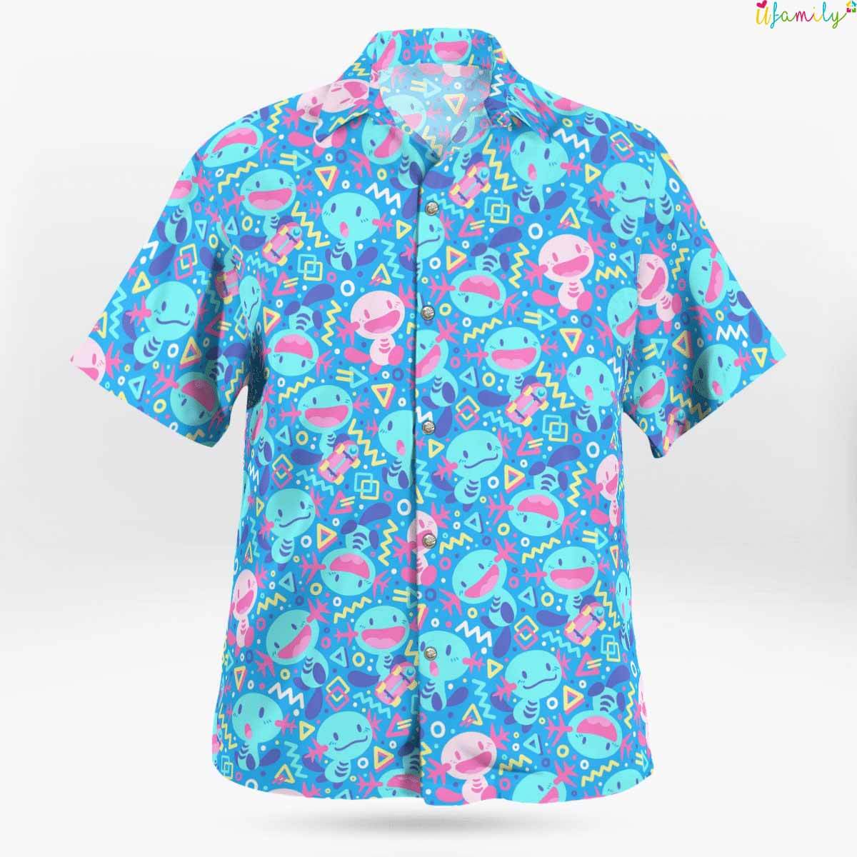 Wooper Pokemon Hawaiian Pokemon Shirt