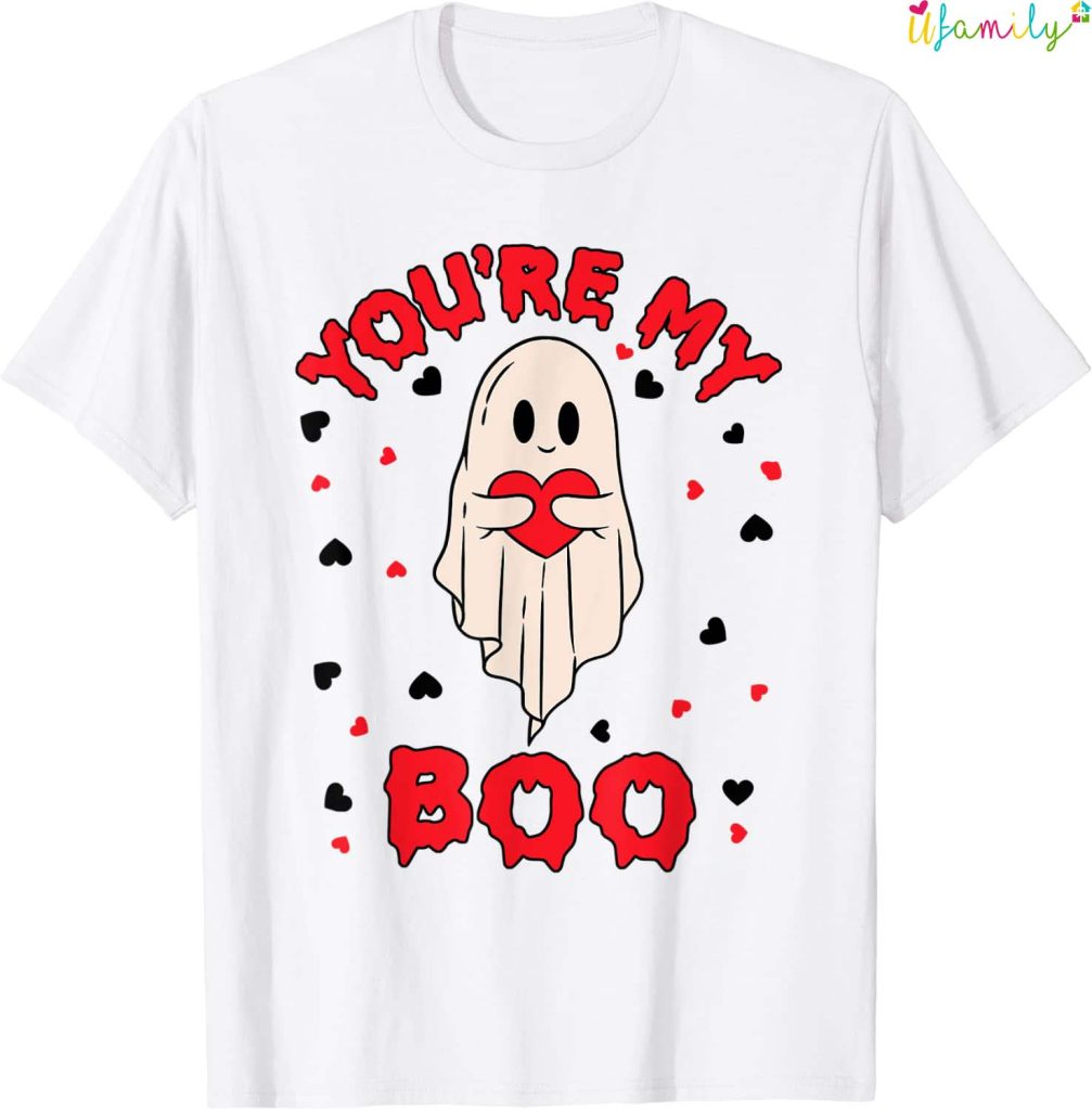 You Are My Boo Ghost Hug Heart Spooky Valentines Day